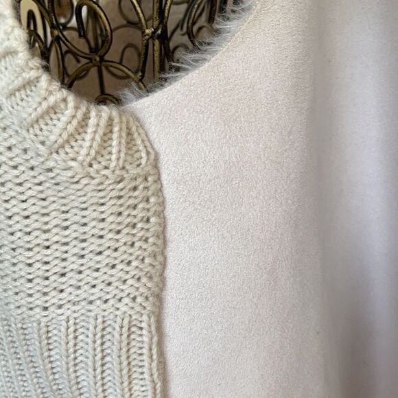 Chelsea&Theodore Faux Shearling Sweater Vest Sz S - Picture 5 of 11